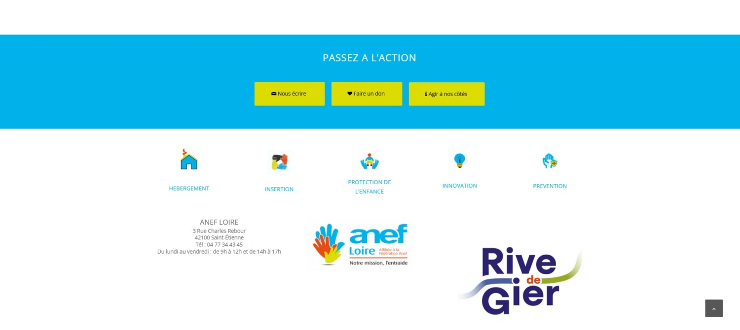 image du site anef loire refondu pour 2025 charte graphique, logo, partenaires sociaux